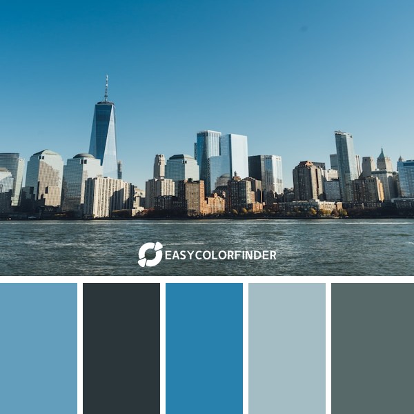 Color Palette 1286 | city building near body of water under blue sky