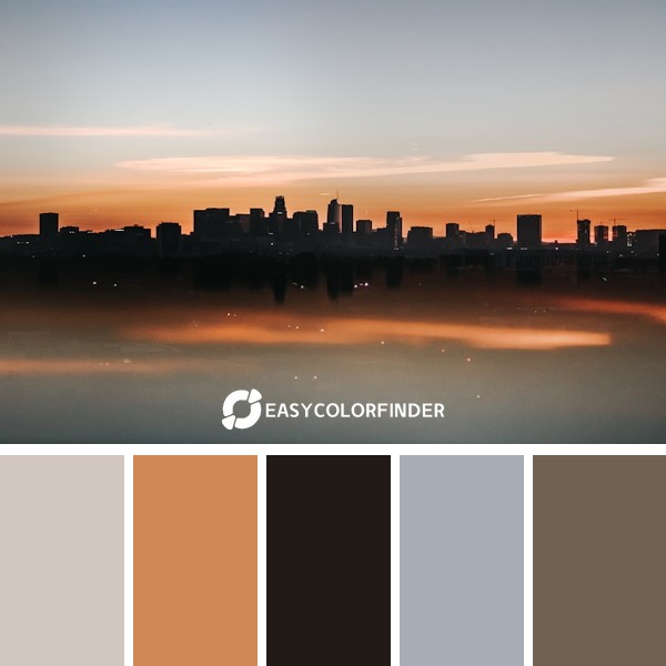 Color Palette 1788 | cityscape of high-rise building during golden hour