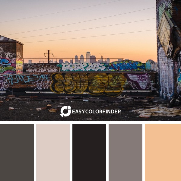 Color Palette 859 | graffiti on walls