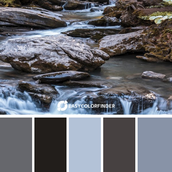 gray and black rocks on river