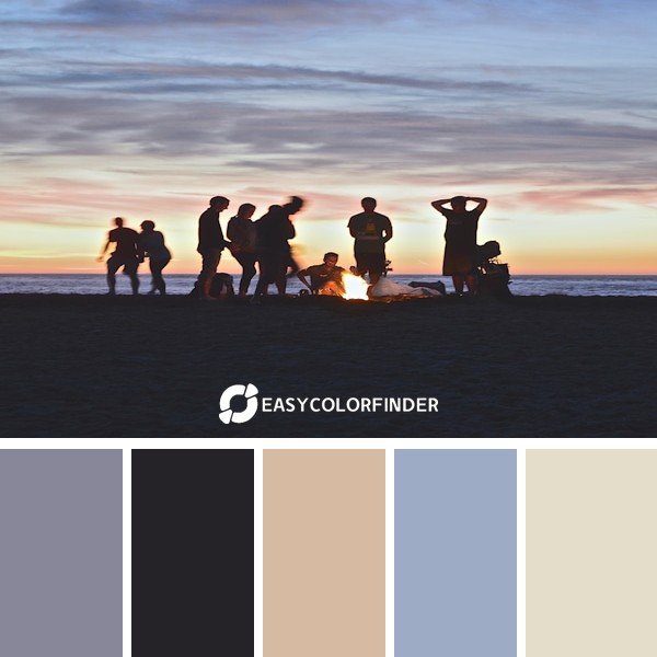 Color Palette 911 | group of people setting up campfire