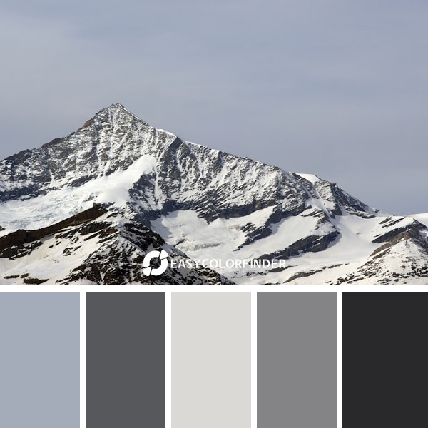 icy mountain scnery