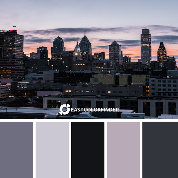 lightbuildings at golden hour