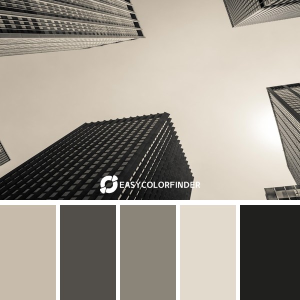 low angle and grayscale photography of high-rise buildings