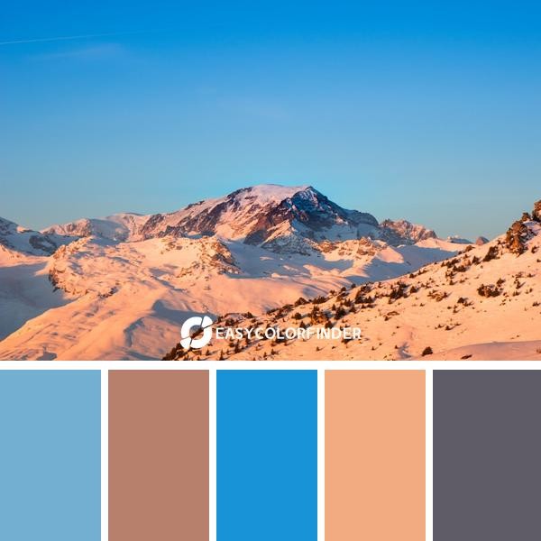 mountain covering with snow