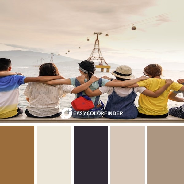 Color Palette 62 | Collaborative Colors: People Sitting on Wall