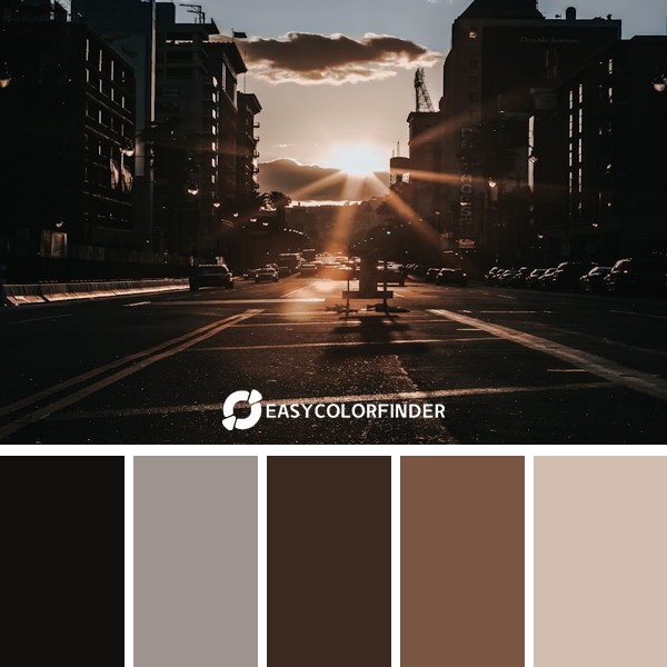 photo of buildings in sunset