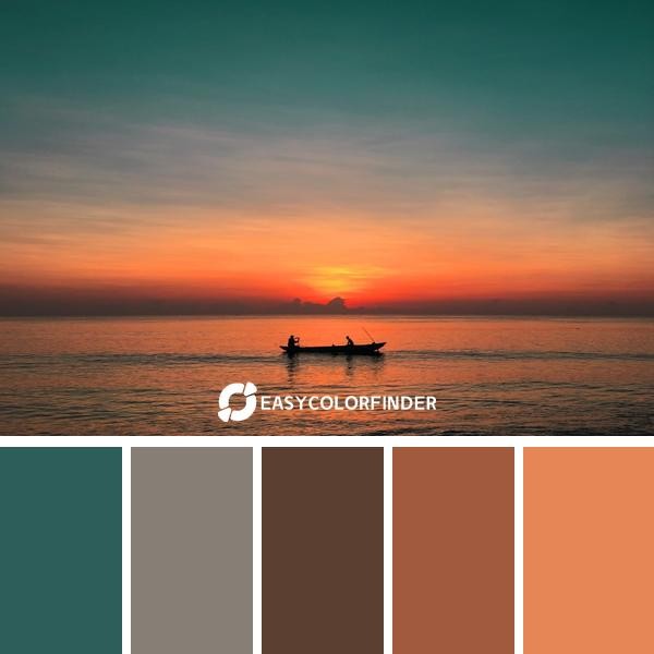 silhoette of canoe boat