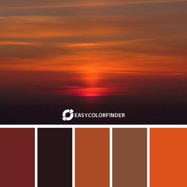 Color Palette 1800 | silhouette sunset scenery