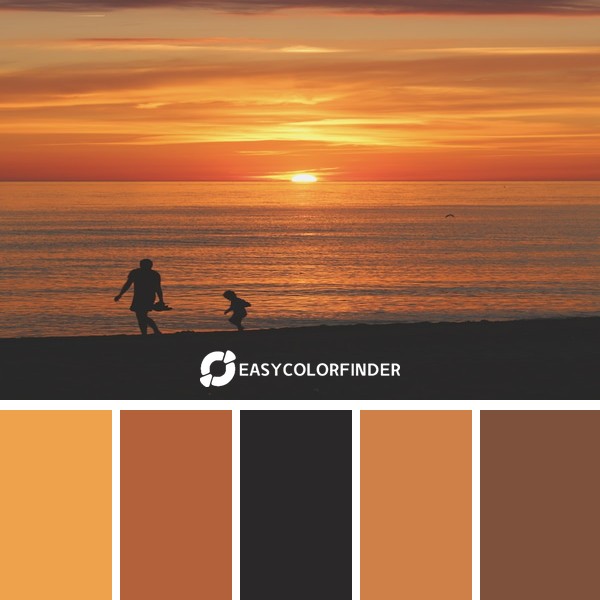 silhouette woman and chil on seashore