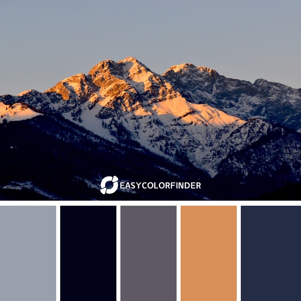 Color Palette 1812 | snow covermountain during daytime