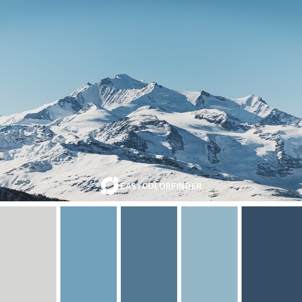 Color Palette 888 | snow covermountain under blue sky during daytime