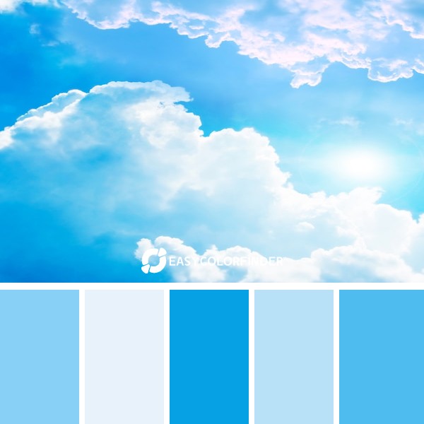 white and blue cloud formation