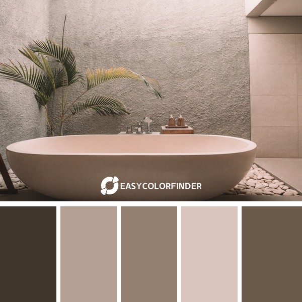 Color Palette 1294 | white ceramic bathtub