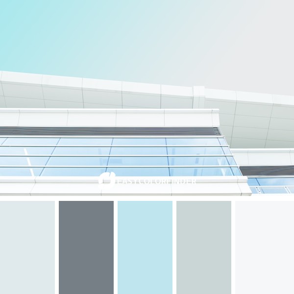 Color Palette 1182 | worm eye view of white building